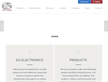 Tablet Screenshot of egelectronics.com